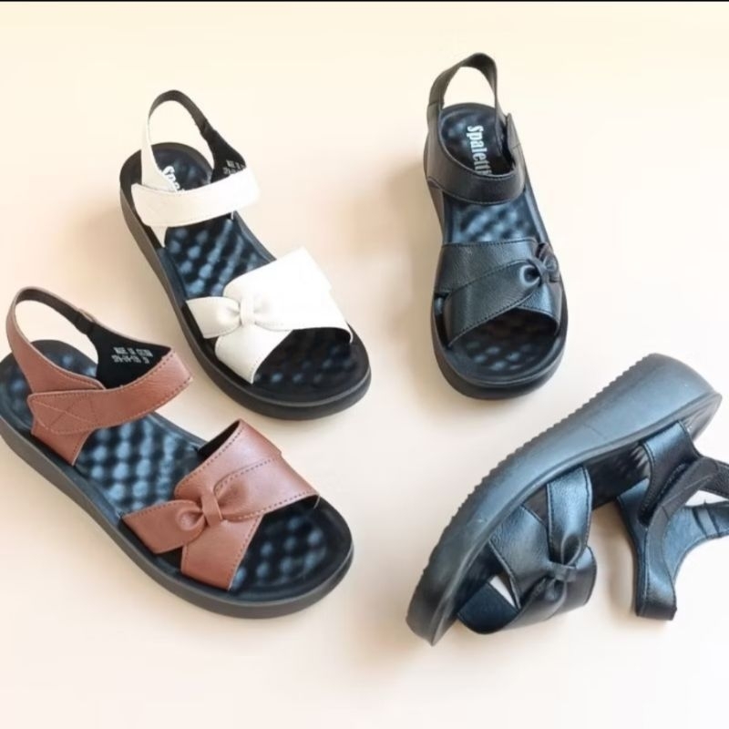 SANDAL TALI WEDGES WANITA SPALETTI IMPORT TERBARU 136