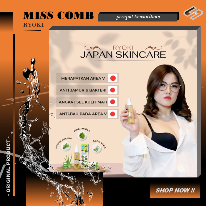Ryoki Japan Skincare Miss Comby Comby Merapatan Area V Anti Jamur & Baktet Angkat Sel Kult Mati Pemb