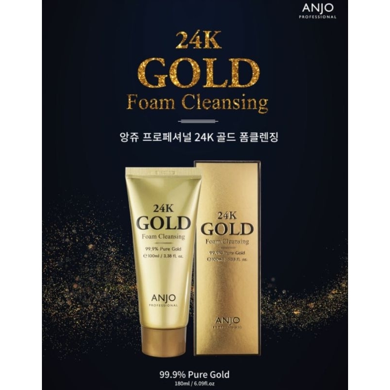 [ANJO] 24K GOLD FACIAL WASH FOAM CLEANSING