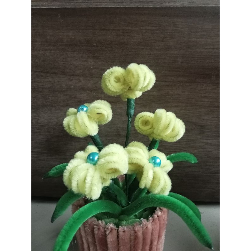 bunga dari kawat bulu/bunga hias kawat bulu/ bunga hias kawat mercy / bunga kawat bulu / bunga hias 