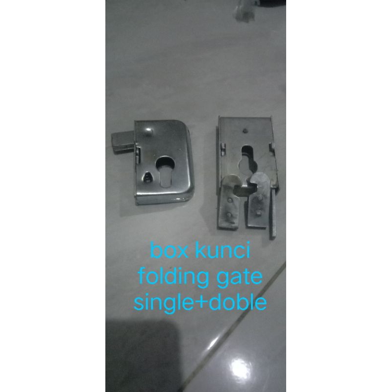 box kunci pintu folding gate single-doble