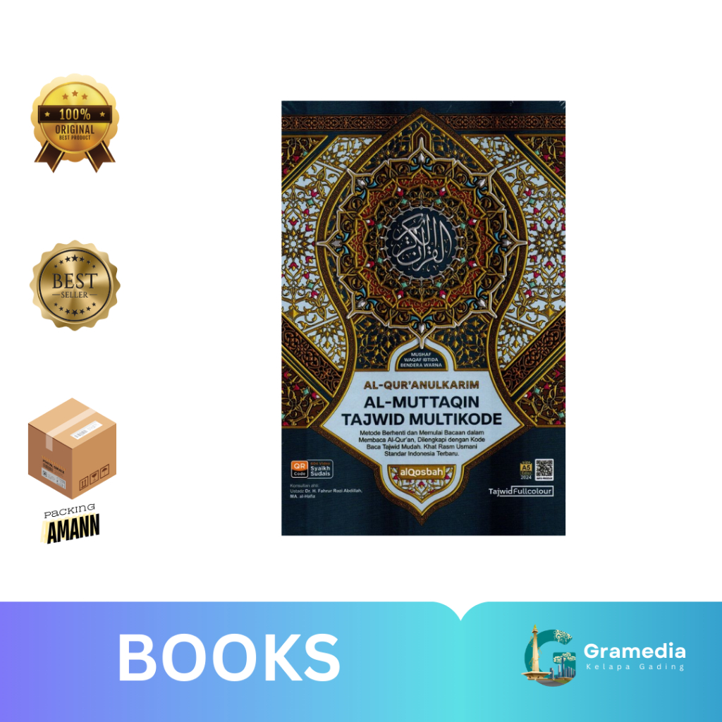 Gramedia MKG - Al-Quran Qosbah Al-Muttaqin Tajwid Multikode A5 (AL QOSBAH)