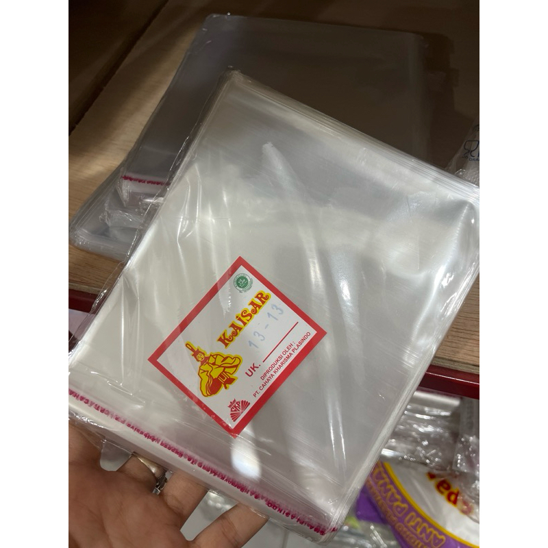 (100 pcs) Plastik OPP Lem / PLastik Lem / OPP plastik baju / OPP lem aksesoris / plastik roti / plas