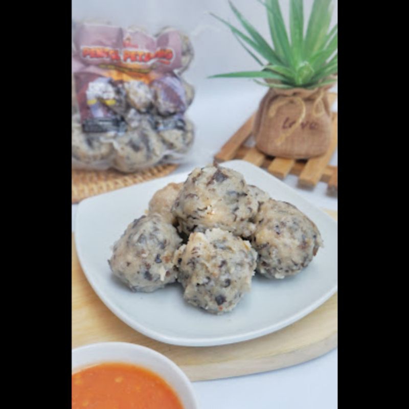 

Bakso jamur isi 9
