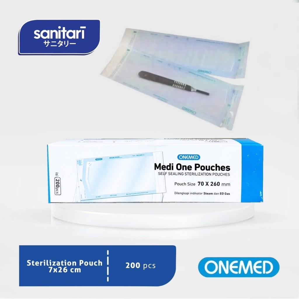 Sterile Pouch Medi One Steril Pouches Plastik Sterilisasi Instrumen