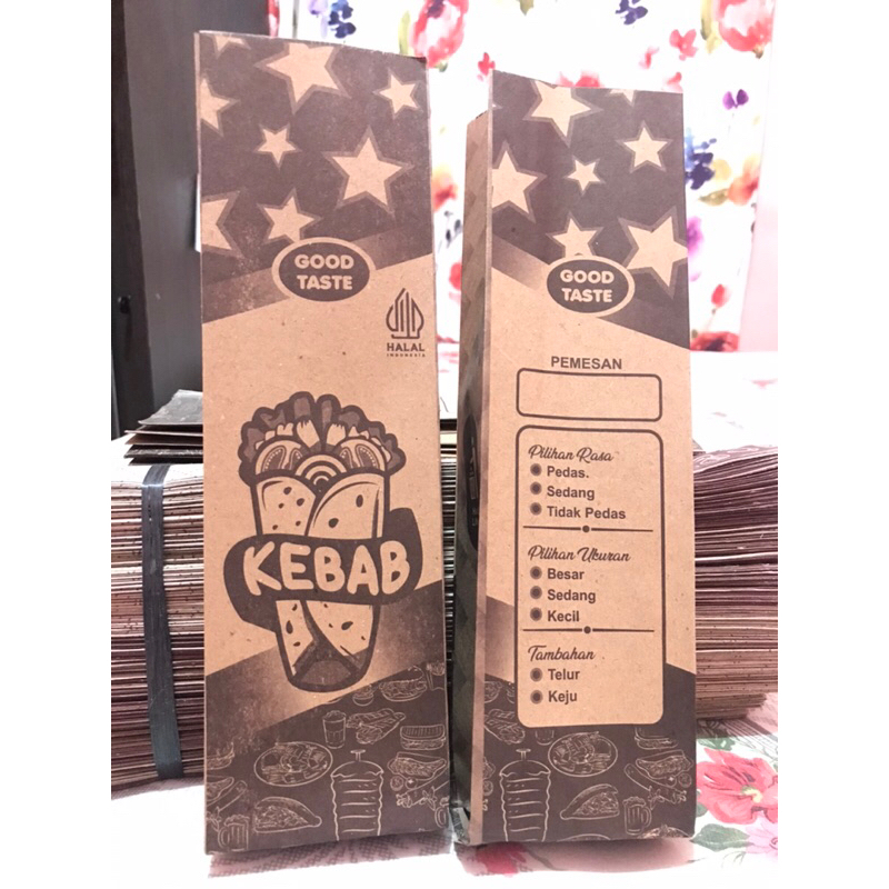 

Kertas kebab / kotak kebab / kemasan kebab