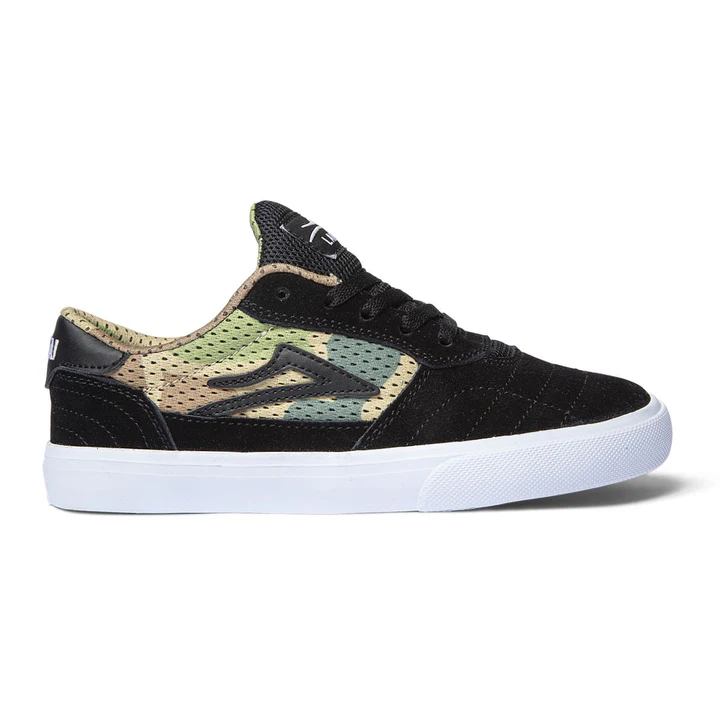 LAKAI CAMBRIDGE KIDS BLACK/CAMO SUEDE