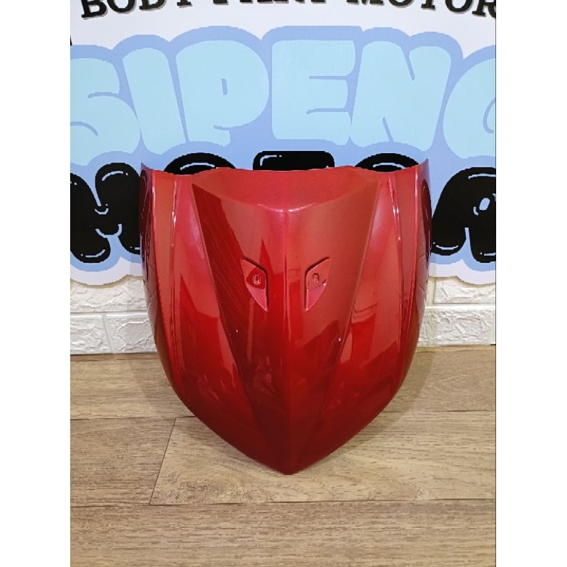 PANEL TAMENG DADA DEPAN BODY DEPAN DASI DEPAN MIO SOUL GT 115 MERAH MAROON 2012 2013 2014 TENSHI