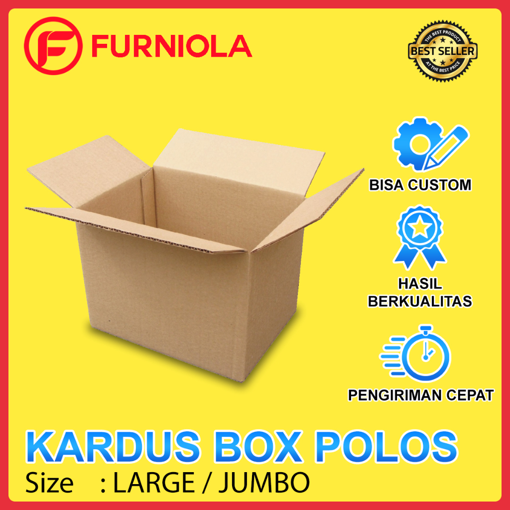 

Kardus Box Polos Ukuran Besar Jumbo / Size Large Dus Packing Pindahan Karton Packaging Kotak Kemasan Kardus Murah Panjang dan Tebal Carton Pembungkus Barang