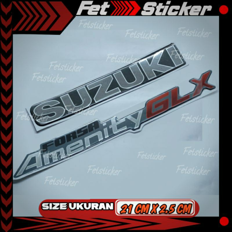 Emblem Bagasi Suzuki Amenity / Emblem Timbul Suzuki Amenity