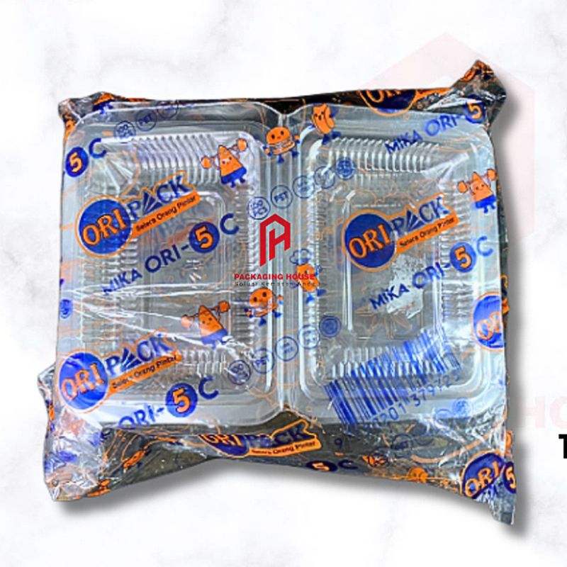 Mika Ori 5C isi 100Pcs / Kotak Jajan Plastik