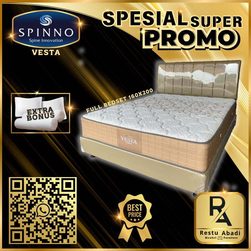 SPRINGBED SPINNO VESTA ECOLAND FULLSET