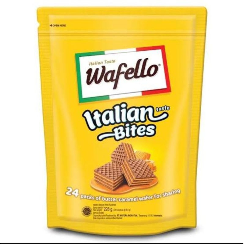 

WAFELLO WAFER ITALIAN BITES CARAMEL POUCH 288 GR