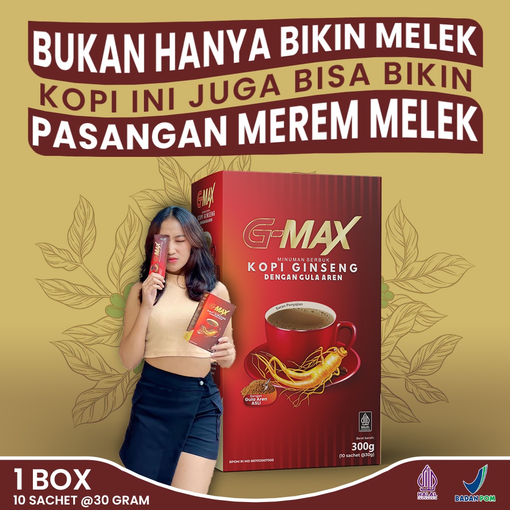 

KOPI G MAX ASLI KOPI GINSENG STAMINA PRIA TAHAN LAMA AMAN ( 100% BPOM & HALAL MUI )