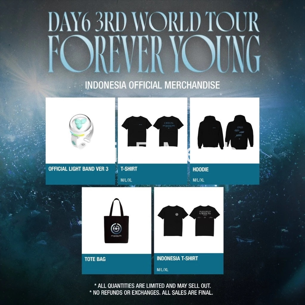 DAY6 3rd World Tour <Forever Young> in Indonesia Official Merchandise