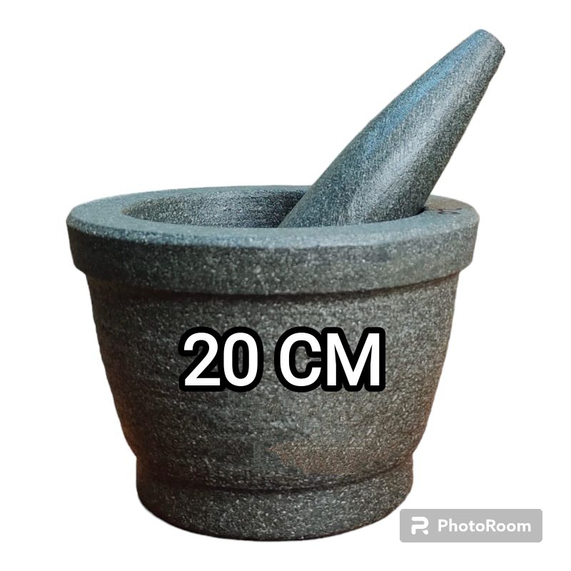 LUMPANG+ULEKAN BATU ASLI 20cm