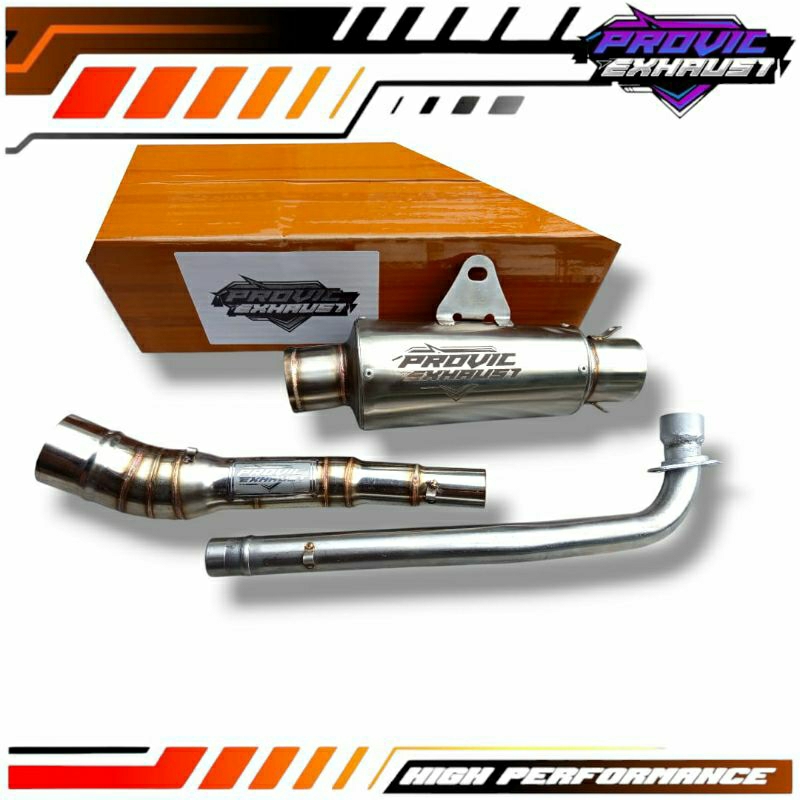 Knalpot Racing Provic Exhaust Knalpot Revo absolute abs revo lama lancip