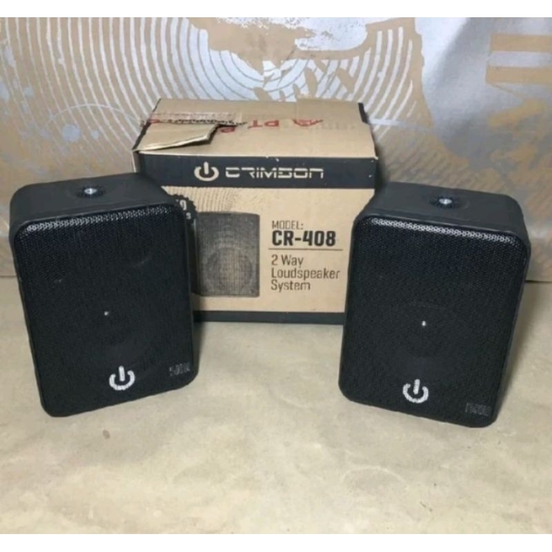 Speaker Box 4 inch 2 Way Crimson CR 408 Sepasang Original