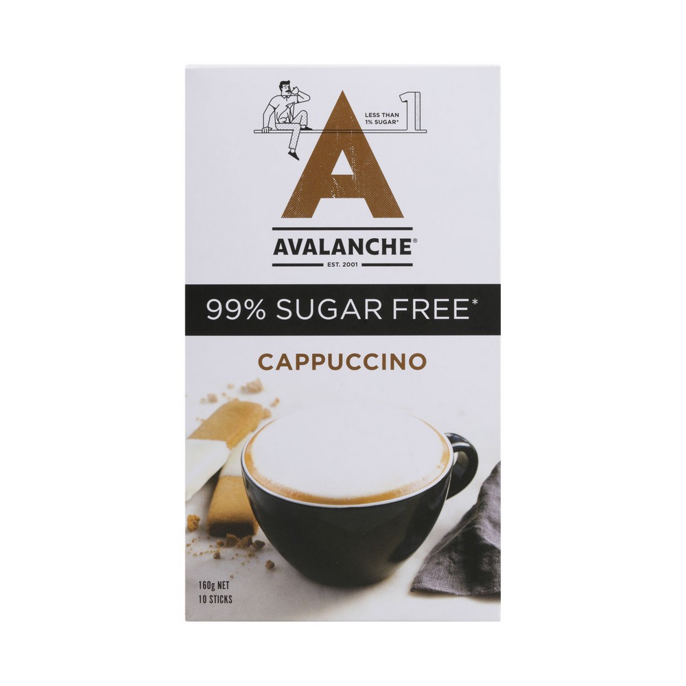 

Avalanche Cappuccino 99% Sugar Free Coffee Sachets | 10 pack Australia