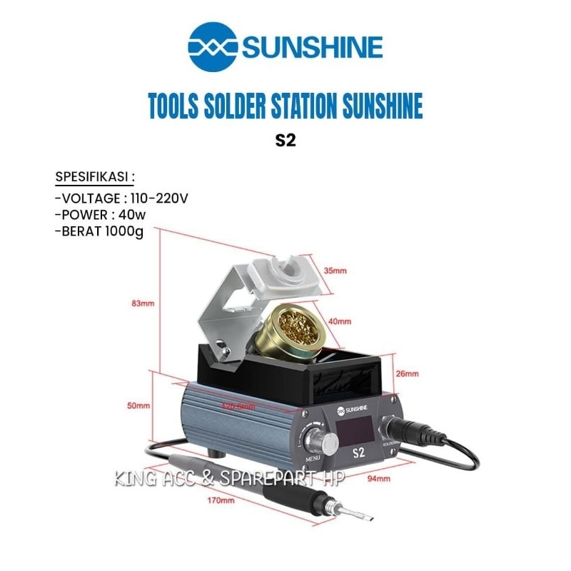 TOOLS SOLDER STATION SUNSHINE S2