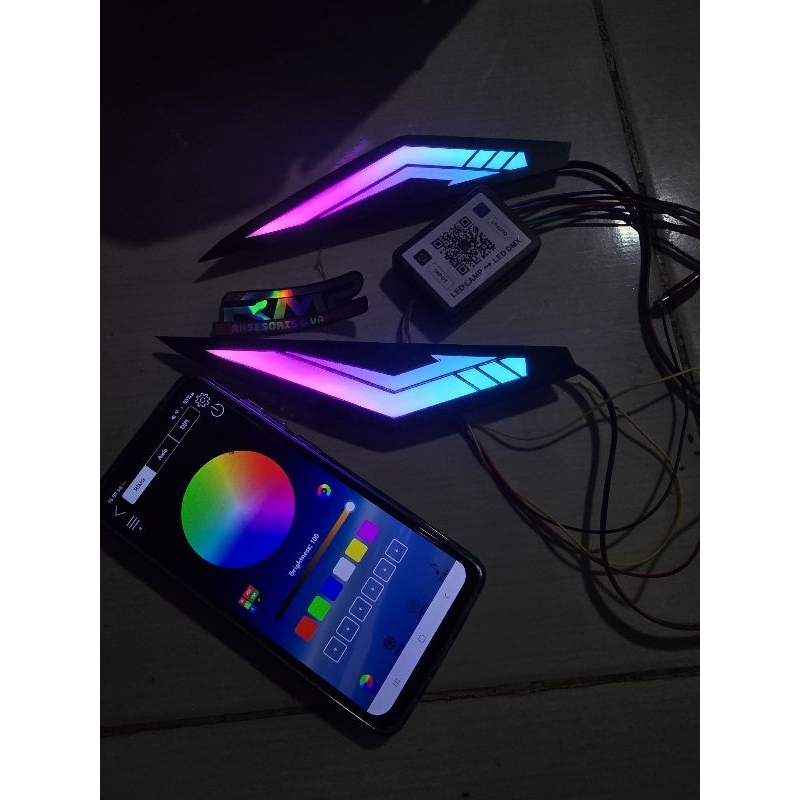 lampu sen lazy yamaha mio m3 mio Z sein lazy rgb aplikasi mio m3