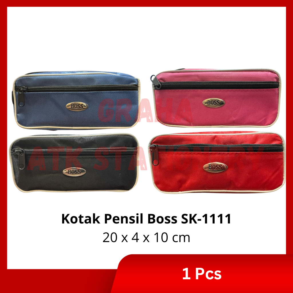 

Kotak Pensil 2 Sleting Boss SK-1111 / Tempat Pensil / Pencil Case 2 Sleting Boss SK-1111