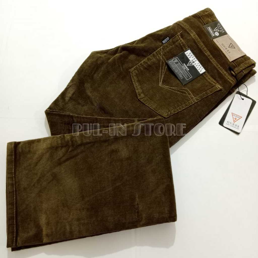 Celana Panjang Kodorai Pria/Celana Corduroy Pria Import Original/Celana Kodorai Cowok/Kodorai Olive
