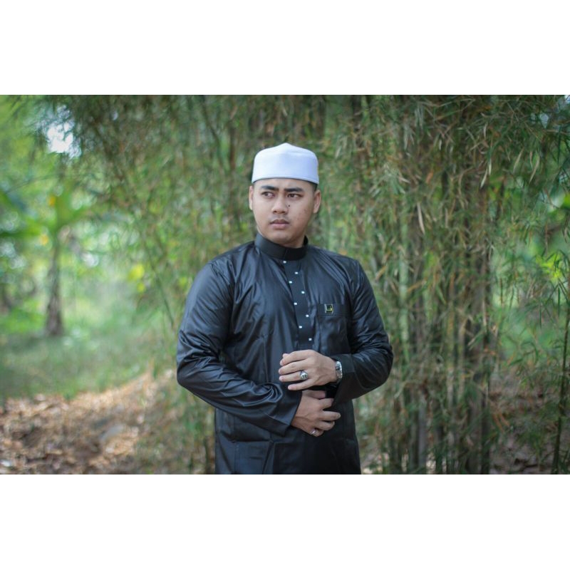 KOKO SEMI GAMIS SAUDI KOREA HITAM KAFABIHI EXCLUSIVE/KOKO SAUDI KOREA/KOKO RESLETING DALAM/BAJU MUSL