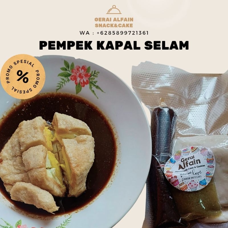 

Pempek Palembang Kapal Selam Besar MENTAH/FROZEN