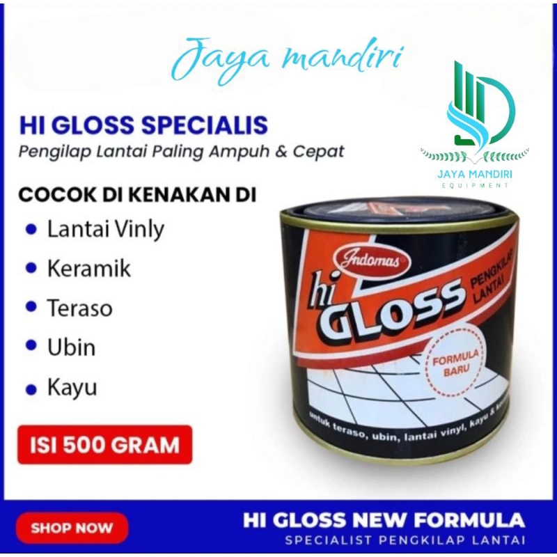 Hii gloss wax pengkilap lantai marmer,terasso,tegel/keramik