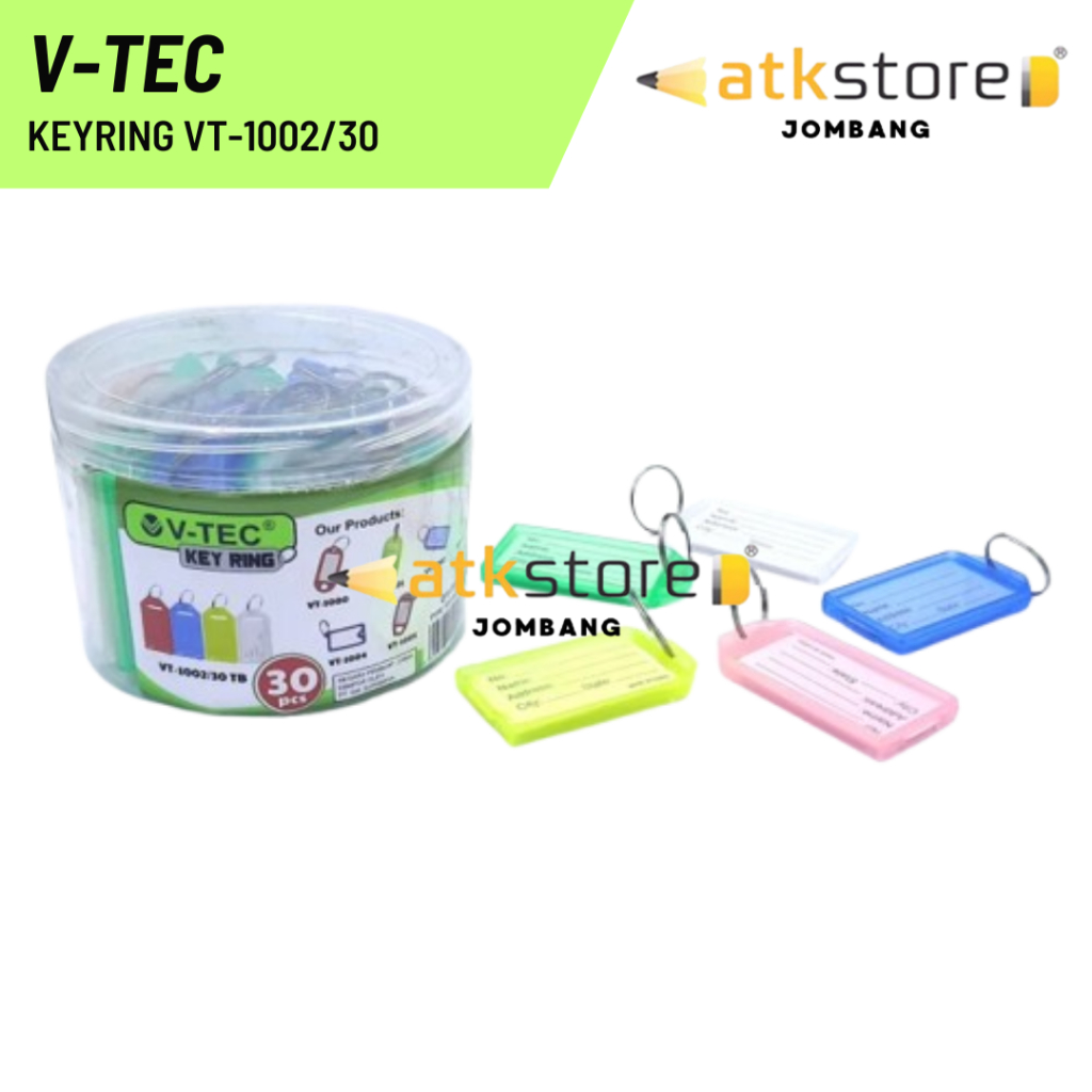 V-TEC Keyring VT-1002 / Gantungan Kunci Key Ring V-Tec VT-1002 Isi 30