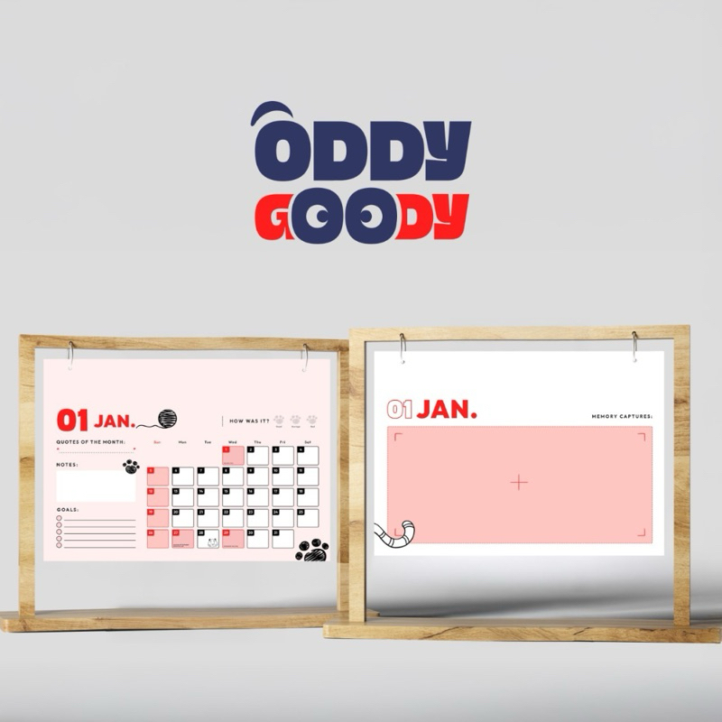 

KALENDER PLANNER A5 STAND GANTUNG KAYU LANDSCAPE 2025