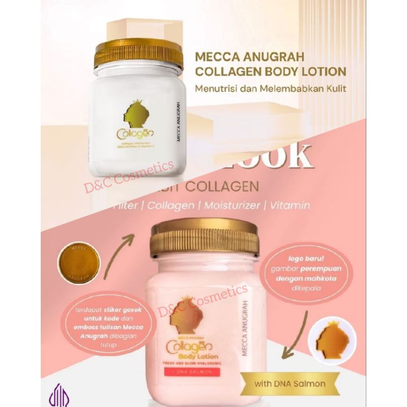 MECCA BIBIT COLLAGEN ASLI | Body lotion bibit collagen mecca anugrah dna salmon