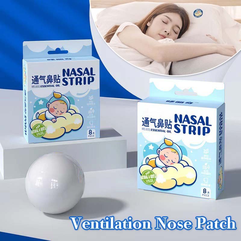 8pcs Breatheasy Patch Koyo Hidung Tersumbat Patch Hidung Tersumbat Tempelan Hidung Tersumbat