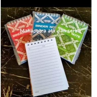 

Binder Note A7 Block Note a7 kiky Buku catatan notes spiral mirah Grosir