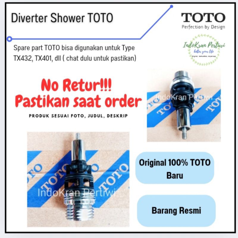 Diverter Shower Column TOTO / Diverter Shower Tiang TOTO / Spare Part TOTO