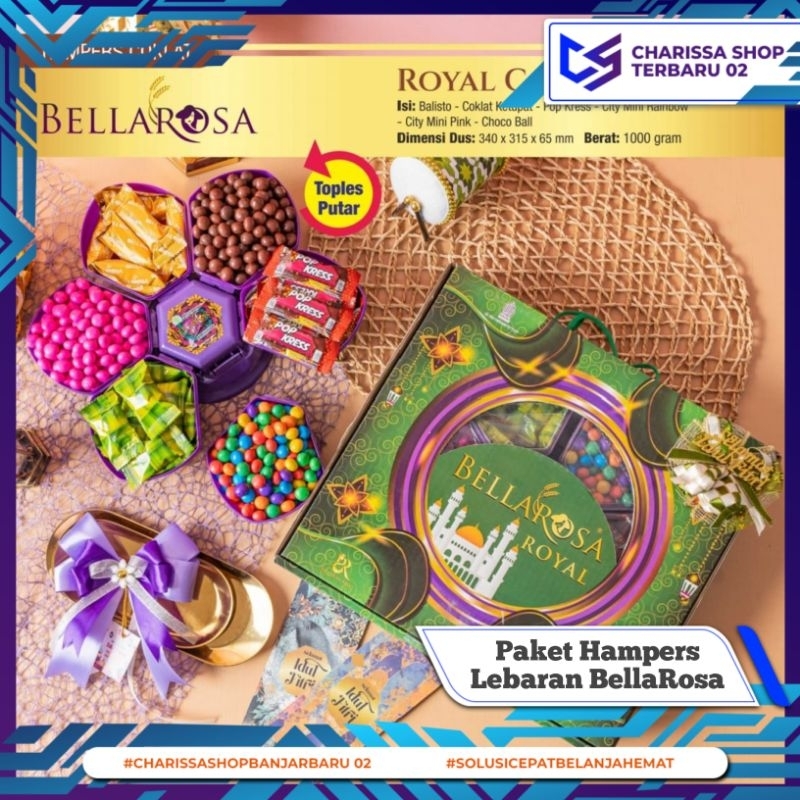 

Paket Hampers Bellarosa / Parcel Kue Kering Hampers Lebaran / Paket Kuker Lebaran