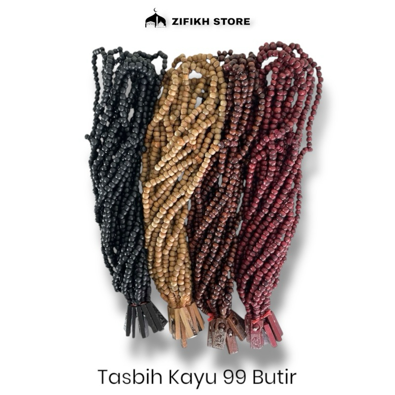 Tasbih Kayu 99 Butir/Souvernir Tasbih Kayu 99 Butir