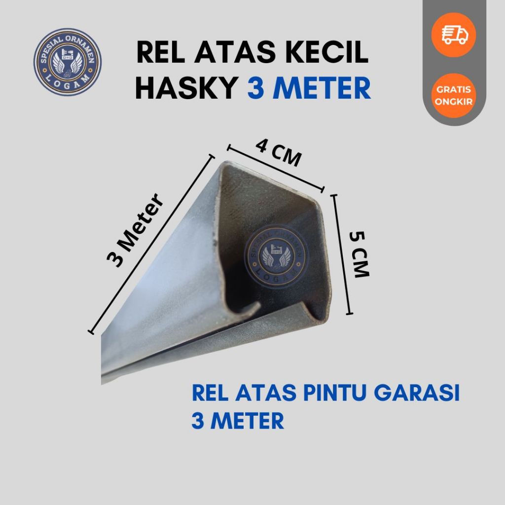 Rel atas hasky henderson kecil / Hasky Panjang 3 meter l Rel atas Pagar l Rel Besi atas Henderson