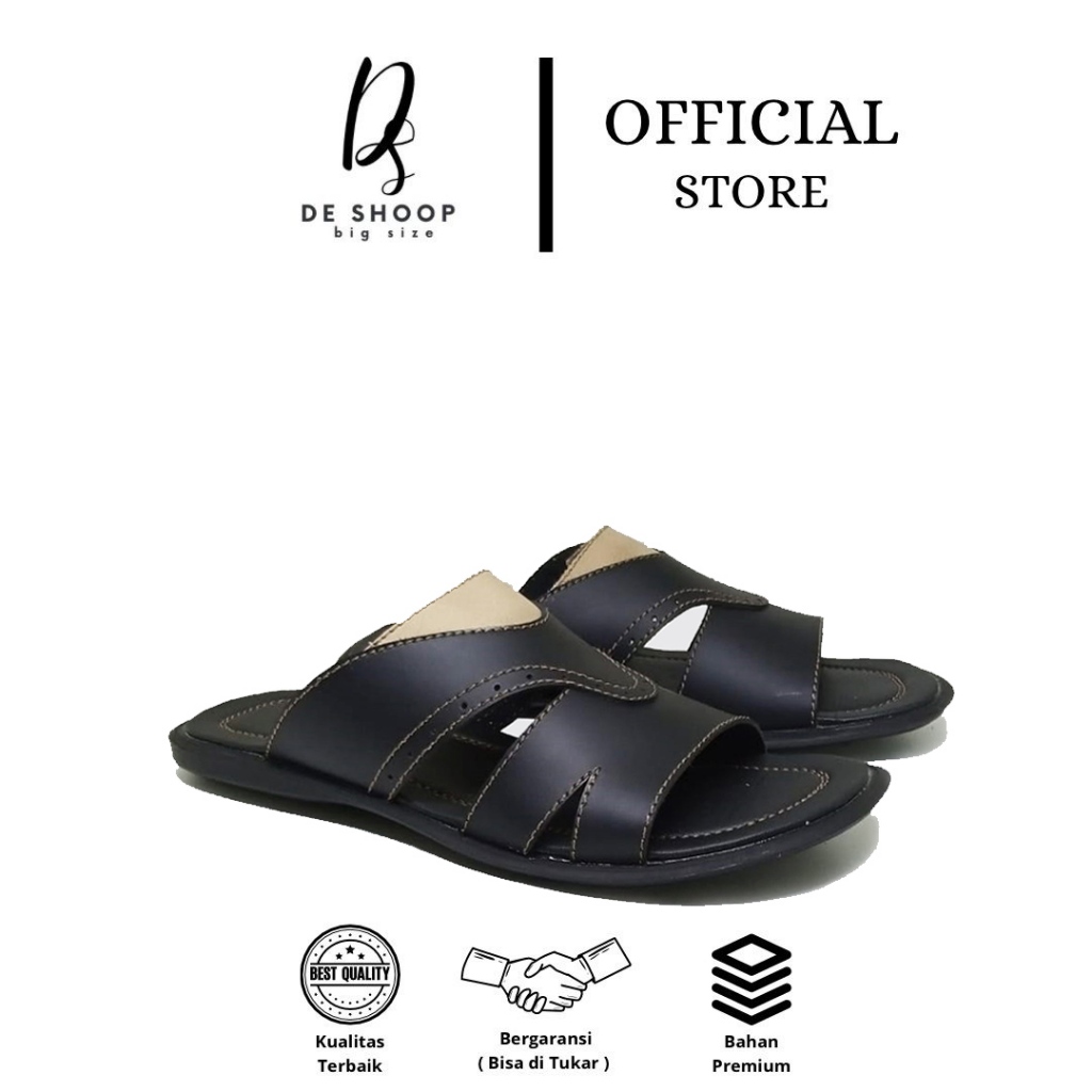 Regiol Edition - SANDAL Pria Kulit Sapi Asli Ukuran Big Size | No 44 45 46 47 48 | Rekomendasi Sanda