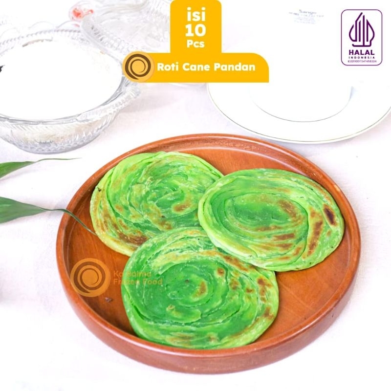 

A7 (ISI 10) Roti Cane Pandan / Roti Maryam / Roti Canai / Roti Konde isi 10 pcs