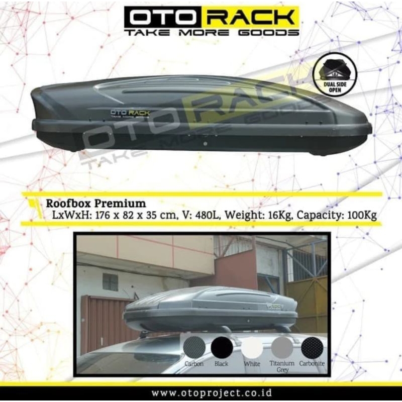Roofbox Otorack Premium Series Otoproject 480L + Crossbar