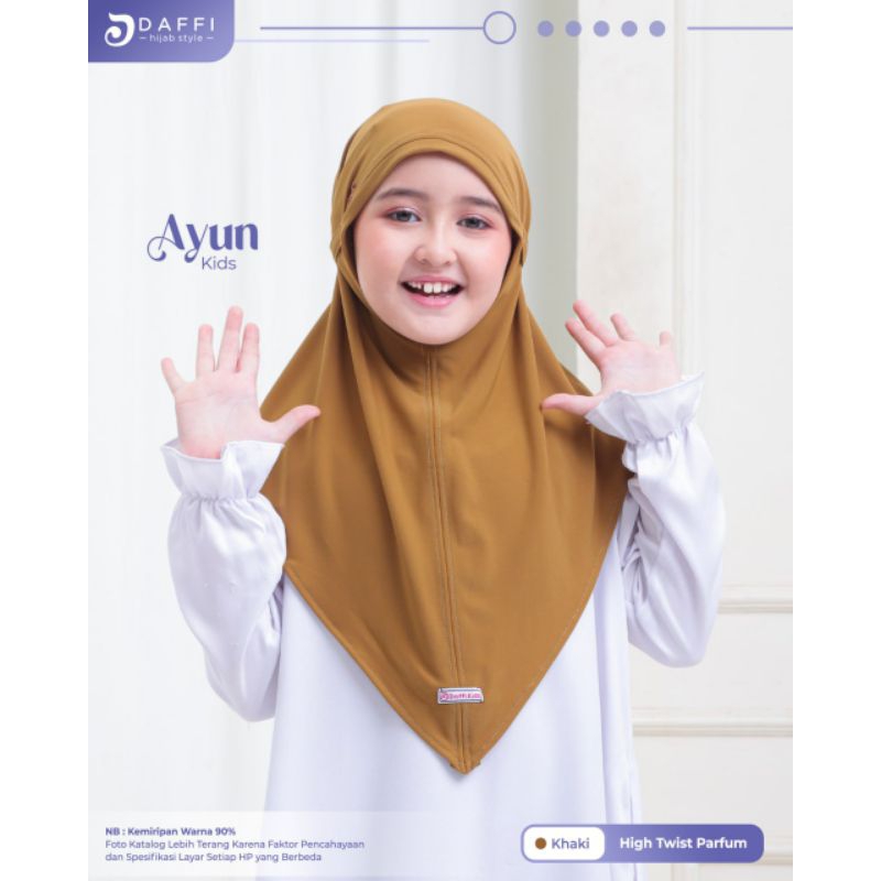 Daffi Hijab | Ayun Kids Daffi - High Twist Parfume - Hijab Daily Anak