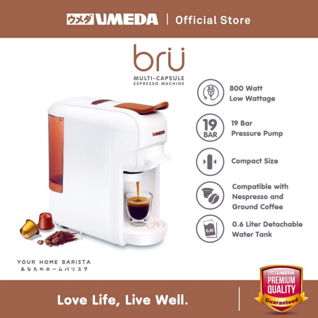 Umeda Bru Mesin Kopi Multi Kapsul / Nespresso Capsule Coffee Maker - BRU