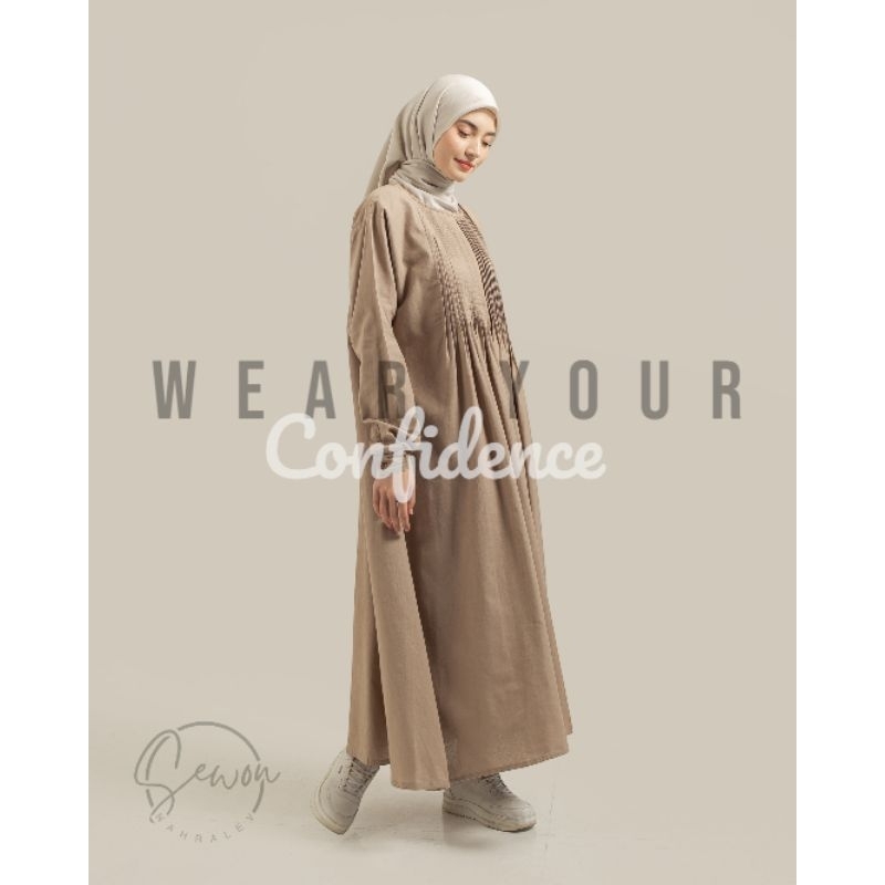 MIORA LINEN DRESS | Gamis Linen premium | Busui friendly | Maxi Dress Linen | Gamis Umroh