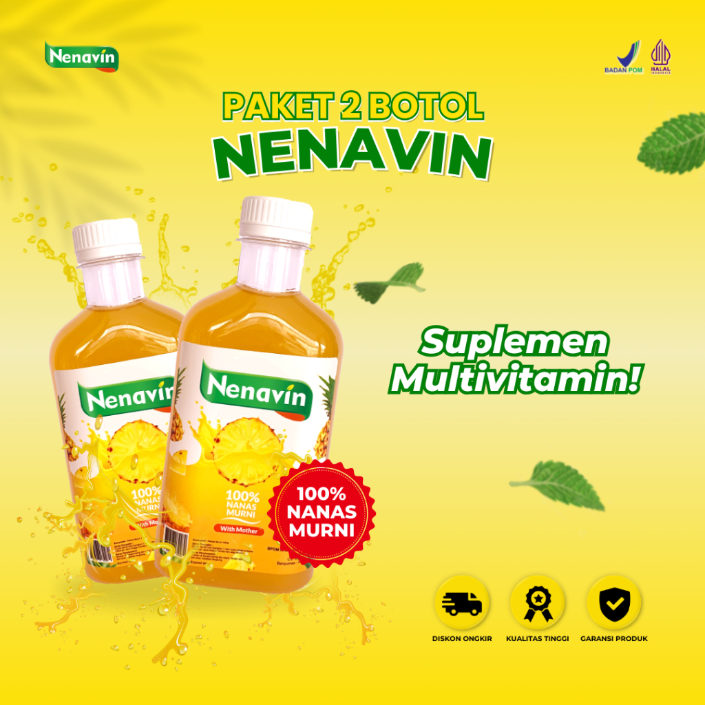 

Nenavin 2 Botol Cuka Nanas Asli 300 ML Original 100% Membantu Mengatasi Lonjakan Gula Darah