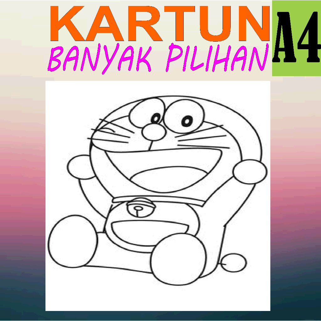 

KERTAS MEWARNAI / KERTAS GAMBAR [ KARTUN ] A4