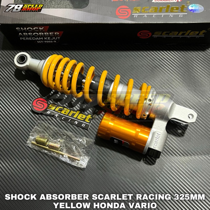 78SPEEDSHOP Shock Absorber Shok Vario Beat 325mm Tabung Bawah Shock Scarlet Vario Beat Original Scar