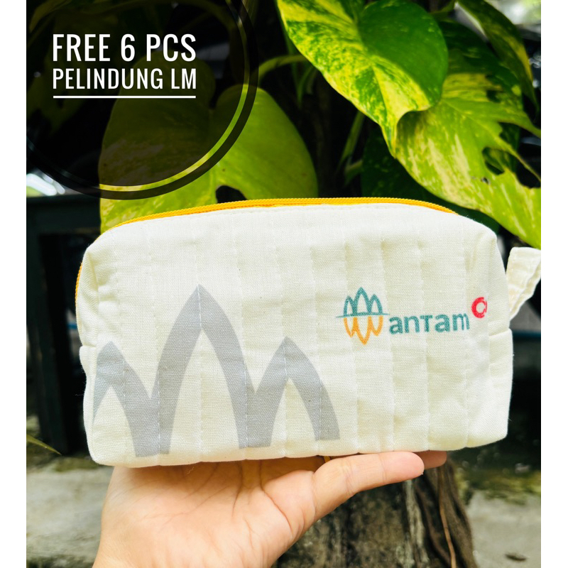 Dompet Logam Mulia Pouch Emas Souvenir Toko LM Pelindung LM Kotak Serbaguna Penyimpanan Emas Dompet 