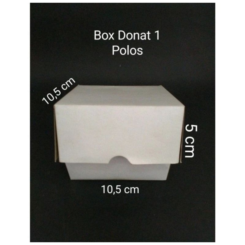 

ECERAN BOX DONAT 1 Duplex Putih 10x10x5